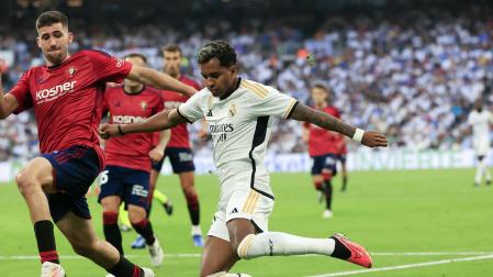 Jugadas del encuentro de la Jornada 9 de LaLiga EA Sports entre rojillos y merengues disputado en el Santiago Bernabéu