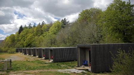 Casetas para peregrinos que ha puesto ahora a la venta la Colegiata de Roncesvalles