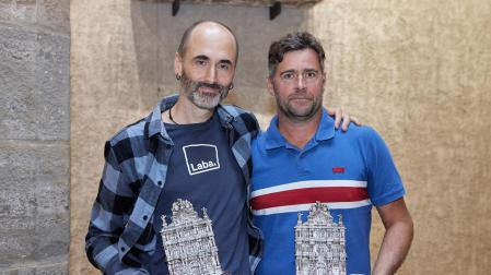 Imanol Ulacia e Iban Garro, con sus premios