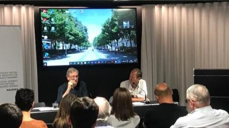 Debate organizado por el COAVN con el fin de buscar soluciones para resolver el proyecto de reurbanización del Paseo de Sarasate de Pamplona