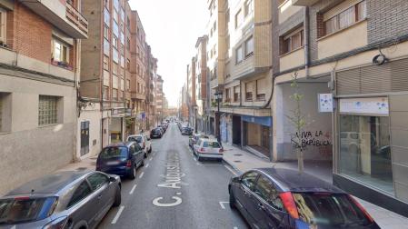 Calle Augusto Junquera en la que ha tenido lugar el suceso