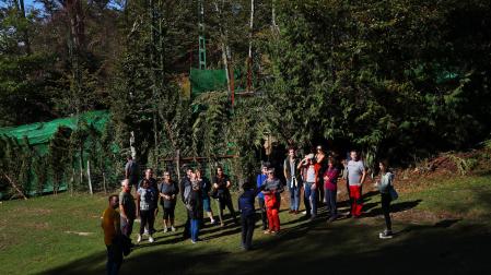 Foto de las visitas guiadas a las palomeras de Etxalar. /