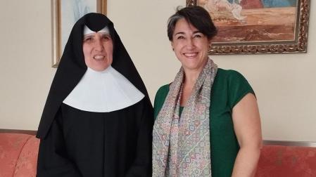Sor María Goretti, del Hogar San Francisco Javier, y Alicia Osés