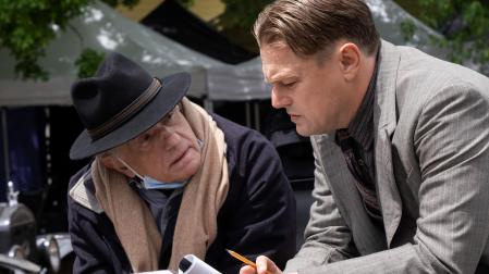 Martin Scorsese, junto a Leonardo DiCaprio en el rodaje de 'Los asesinos de la luna'