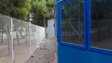 Imagen de la ventana por la que accedieron los ladrones