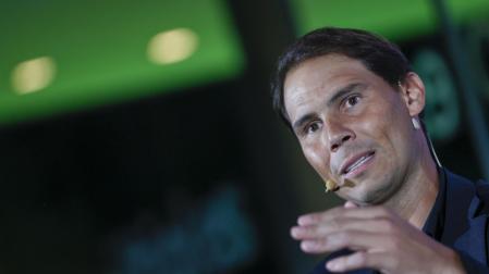 Rafa Nadal, en el acto de este jueves en Madrid