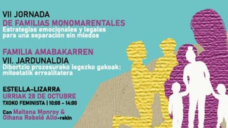 Cartel de las jornadas de familias monomarentales