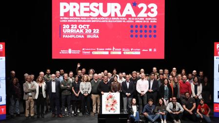 Foto familiar de la clausura del la Feria Presura 2023 celebrada en Pam`plona