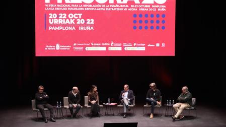 Coloquio en la clausura de la Feria Presura 2023 celebrada en Baluarte
