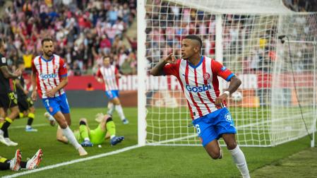 Sávio celebra su gol ante la UD Almería