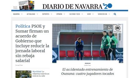 Imagen de la portada de Diariodenavarra.es