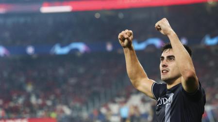 Barrenetxea celebra el triunfo de la Real Sociedad en Lisboa