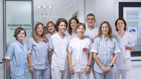 Personal de la Unidad del Ictus del Hospital Univesitario de Navarra