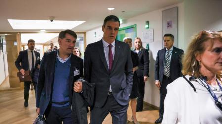 Pedro Sánchez, este miércoles en Bruselas