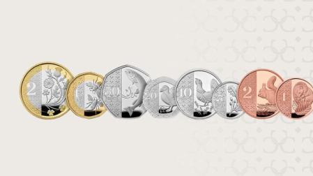 Nuevos diseños en las monedas británicas