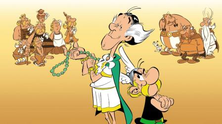 Detalle de portada de 'El lirio blanco', la nueva entrega de las aventuras de Asterix y Obelix