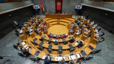 El hemiciclo del Parlamento, durante una sesión plenaria.