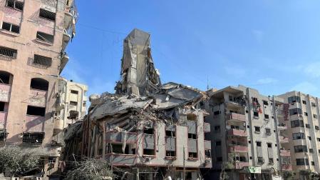 Edificios destruidos en Gaza