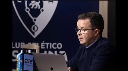 Alfonso Ramírez, en su comparecencia como representante de la comisión de estatutos