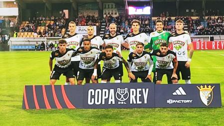 Once titular del C.D. Tudelano en el choque de la Copa del Rey contra el Recreativo de HUelbva