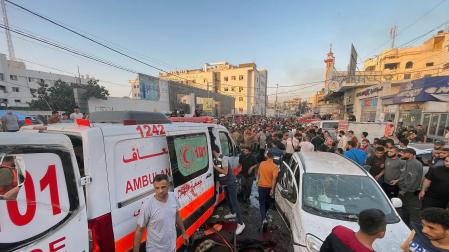 Según el Ministerio de Asuntos Exteriores de la Autoridad Palestina, ya son tres los hospitales de la Franja de Gaza atacados por el Ejército israelí