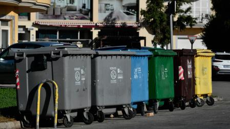 Contenedores de basura donde fue tirada la bebé