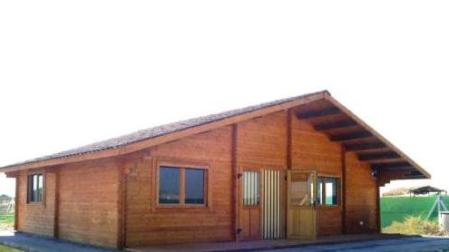 Fachada de la casa prefabricada