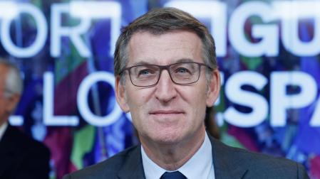 El líder del PP, Alberto Núñez Feijóo durante la Junta Directiva Nacional de la formación, este lunes en Madrid