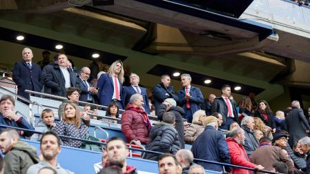 El palco presidencial de El Sadar en una foto tomada antes del pasado Osasuna-Girona