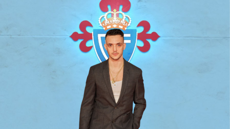 C. Tangana, con el escudo del Celta