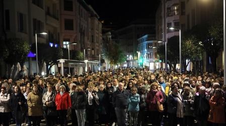 Concentración "contra la violencia vicaria" en Estella.