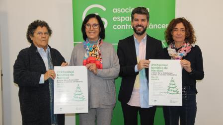 De izda. a dcha., Ana Marta Andía, Mamen Motilva, Joaquim Torrents y María Ríos, en la presentación del festival.