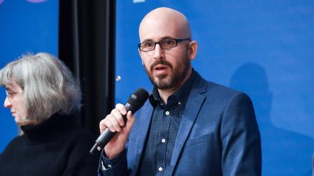Nacho Álvarez, en un acto en enero
