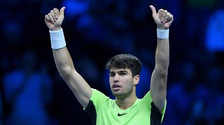 Carlos Alcaraz, tras ganar este viernes a Daniil Medvedev