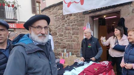 Tomás Ibarra Indakoetxea, ayer en la feria de Santesteban
