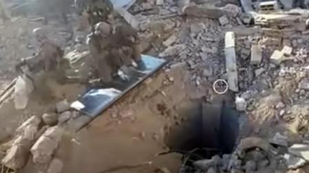 Supuesto túnel de Hamás junto al Hospital Al Shifa de Ciudad de Gaza