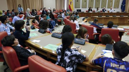 Pleno infantil en el Congreso de los Diputados con motivo del Día Mundial de la Infancia.