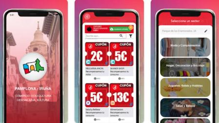La aplicación 'Vive Pamplona-Iruña bizi' permitirá acceder a promociones en forma de cupones-descuento para canjear físicamente en los establecimientos adheridos