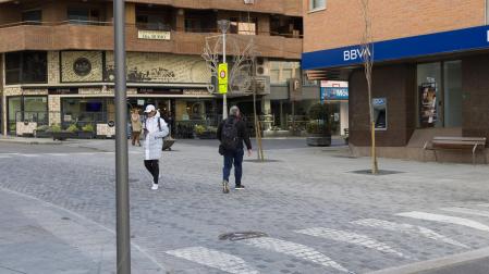 Paso de peatones de la Avenida de Zaragoza de Tudela donde se produjo el suceso en 2021