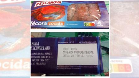 'Nécora cocida ultracongelada' de Pescanova