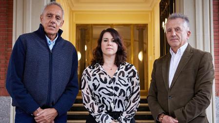 Raimon Pèlach, Noelia Álvarez y Josep de la Flor durante las XXIV Jornadas de ANPE