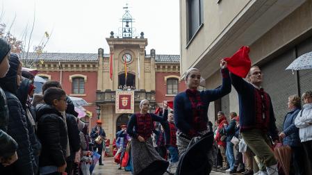 Celebración de la festividad de San Andrés en Estella.