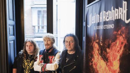 Los componentes de 'Medina Azahara', en la presentación de su nuevo disco, 'El sueño eterno'