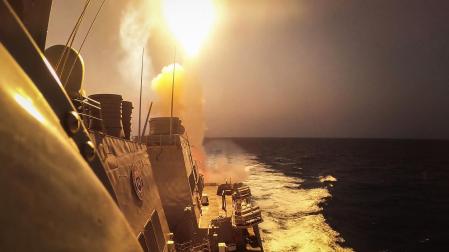 Imagen de archivo del destructor norteamericano USS Carney./
