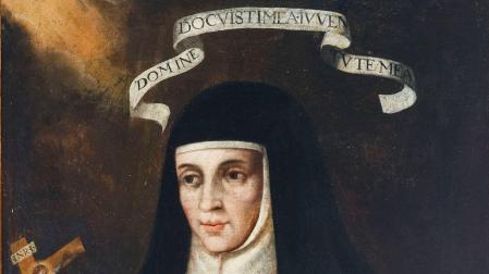 Retrato de la madre Catalina de Cristo en las Carmelitas de San José de Pamplona, comienzos del siglo XVII