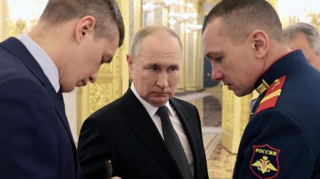 Vladimir Putin, en una ceremonia de entrega de condecoraciones este viernes