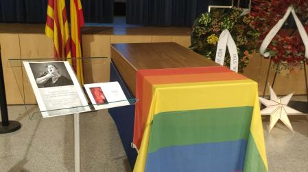 Velatorio abierto al público de la actriz Itziar Castro en Pallejà (Barcelona)