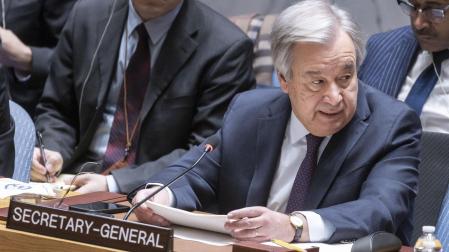 El secretario general de Naciones Unidas, Antonio Guterres
