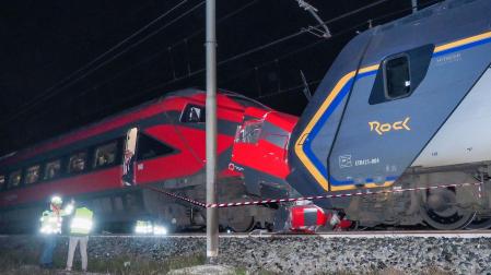 La colisión se produjo entre un Frecciarossa, un tren a alta velocidad, y un convoy regional