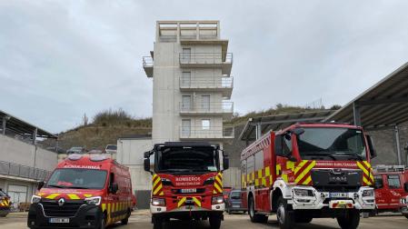 Los tres nuevos vehículos del Servicio de Bomberos